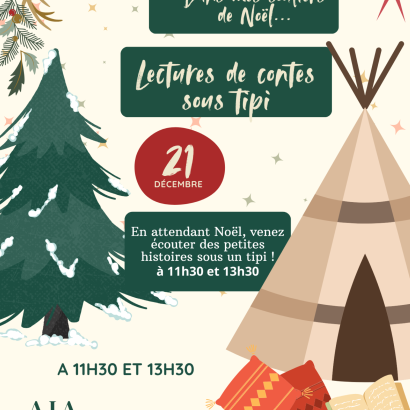 Lectures de contes sous tipi