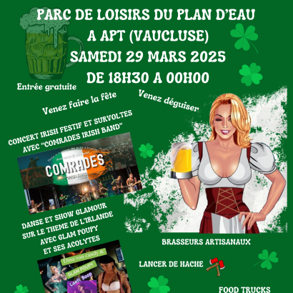 SOIREE ST PATRICK AU PARC DE LOISIRS DU PLAN D