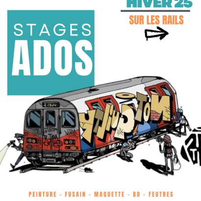 Stages ados - Sur les rails Du 10 au 28 fév 2025