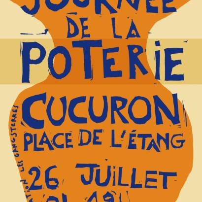 Pottery market on Ceramics Day in Cucuron