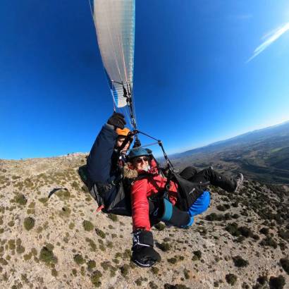 Randonnée et vol en parapente