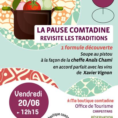 La Pause Comtadine revisite les traditions : Soupe au Pistou