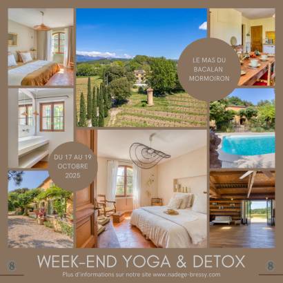 Week-end yoga & détox à Mormoiron avec Nadège Bressy
