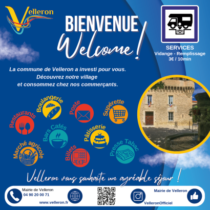 Aire de service municipale pour camping-cars