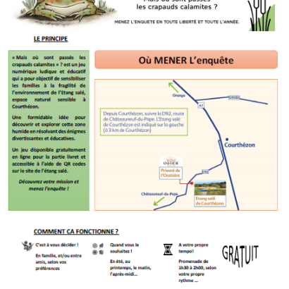 Etang salé de Courthézon - mission scientifique