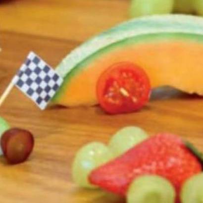 Sculpture sur fruits et légumes