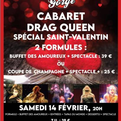 Dinner and show - Valentine's Day drag queen cabaret