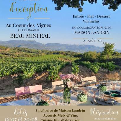 La Table d'Exception - Domaine Beau Mistral