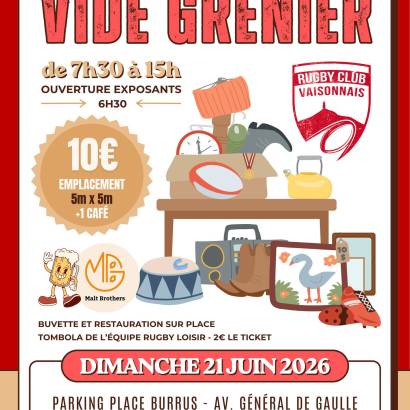 Garage sale - Rugby Club Vaisonnais