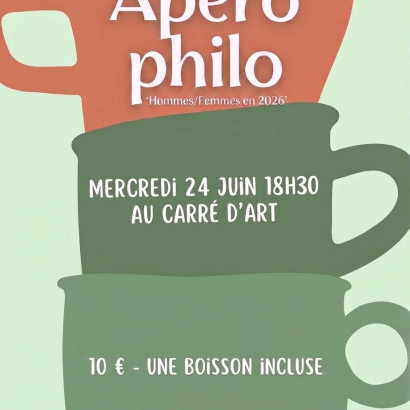 Au Carré d'Art - Apéro Philo - 'Hommes/Femmes en 2026'
