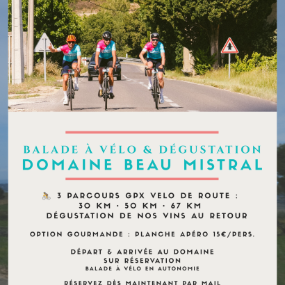 Bike Ride & Wine Tasting - Domaine Beau Mistral