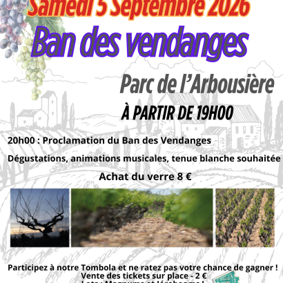 Ban des Vendanges 2026