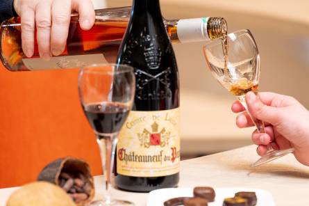 Wine and chocolate workshop with commentary